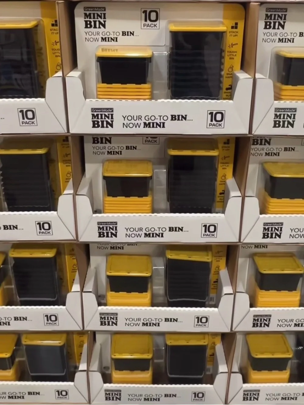 NWT GreenMade Mini Bin 10 Pack, Stackable Storage for Organizing